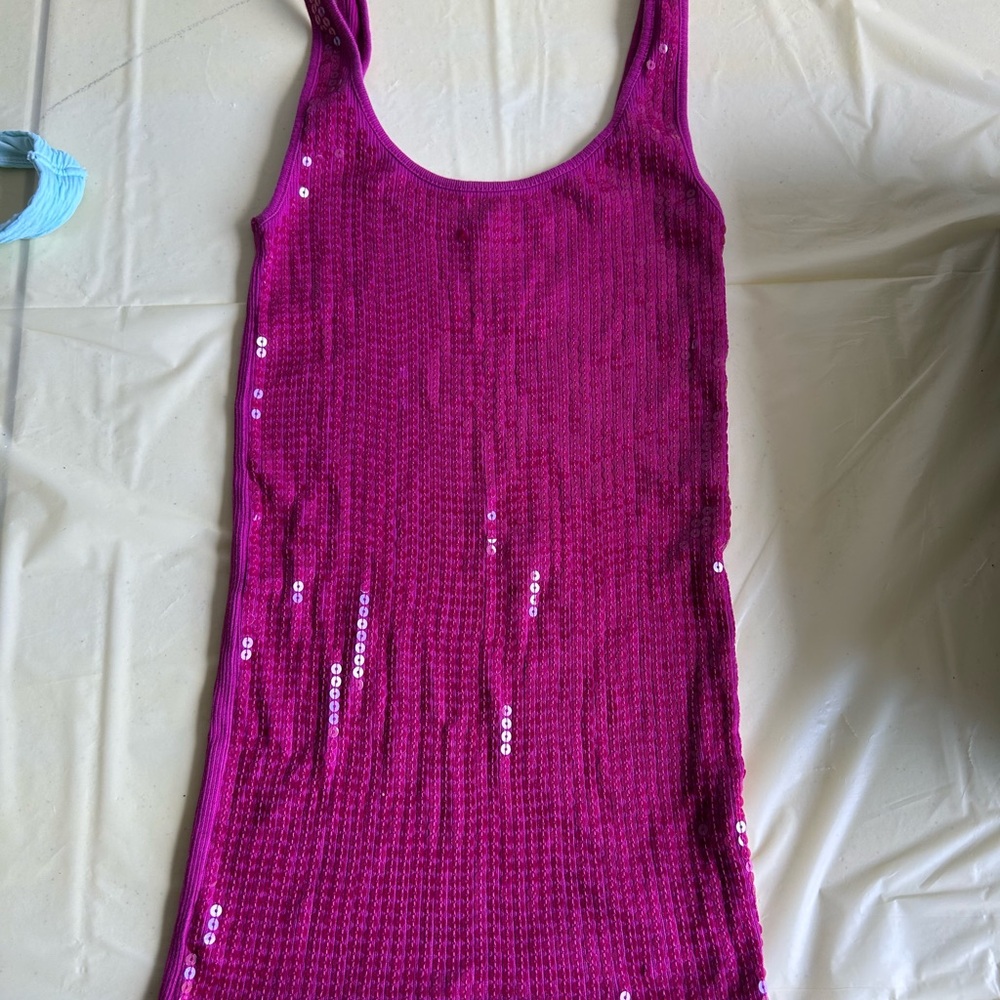 Victoria's Secret Pink Sequin Tank Top